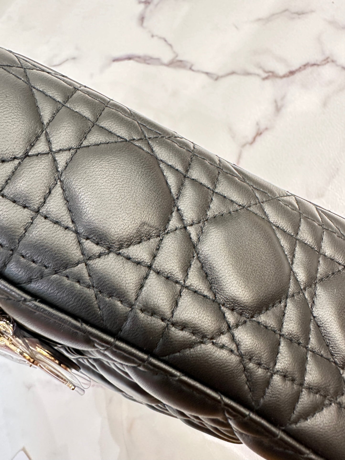 Small Lady Dior My ABCDior Bag Black Cannage Lambskin