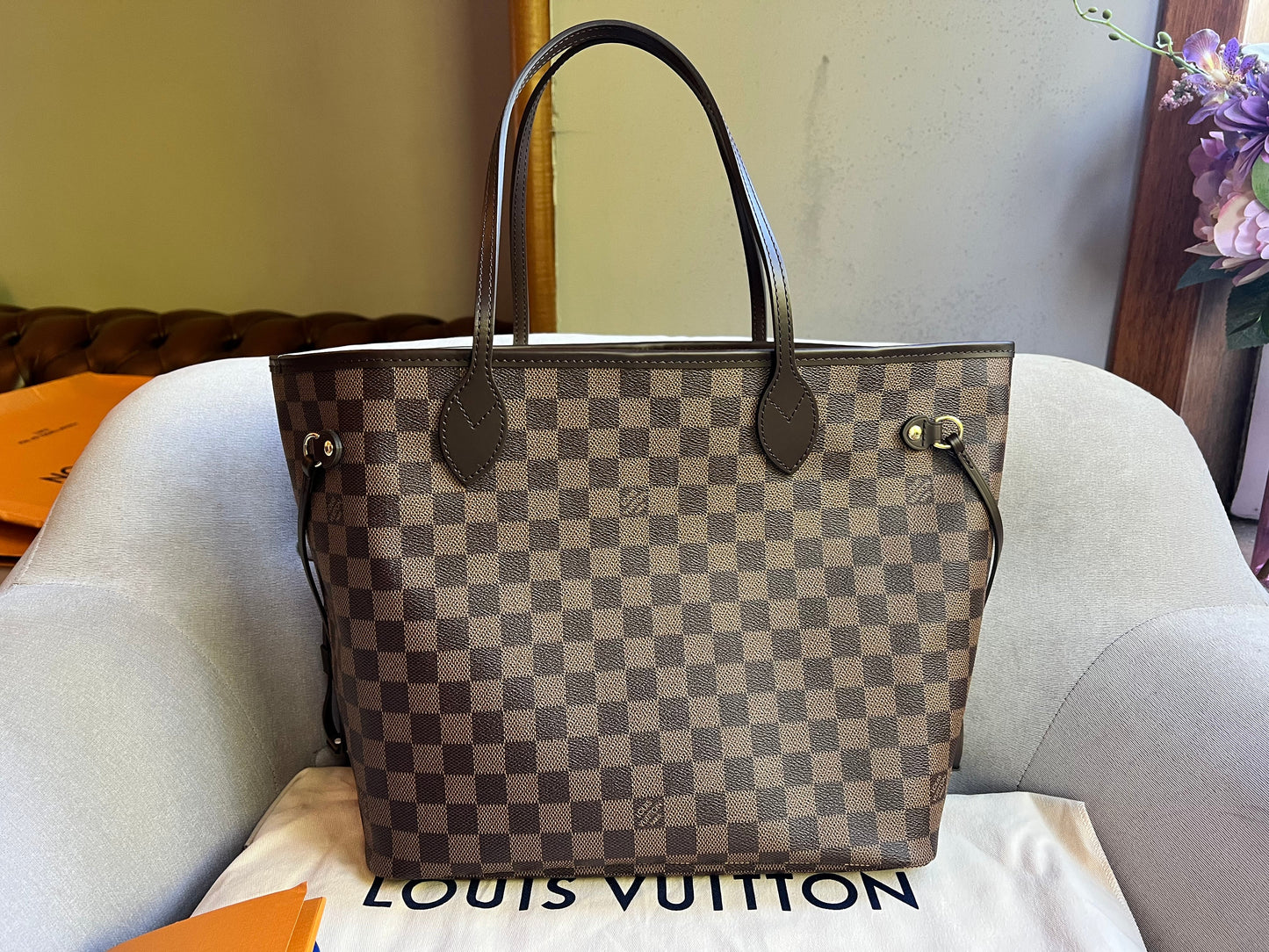 Louis Vuitton Neverfull MM Damier Ebene (RRP £1,410)