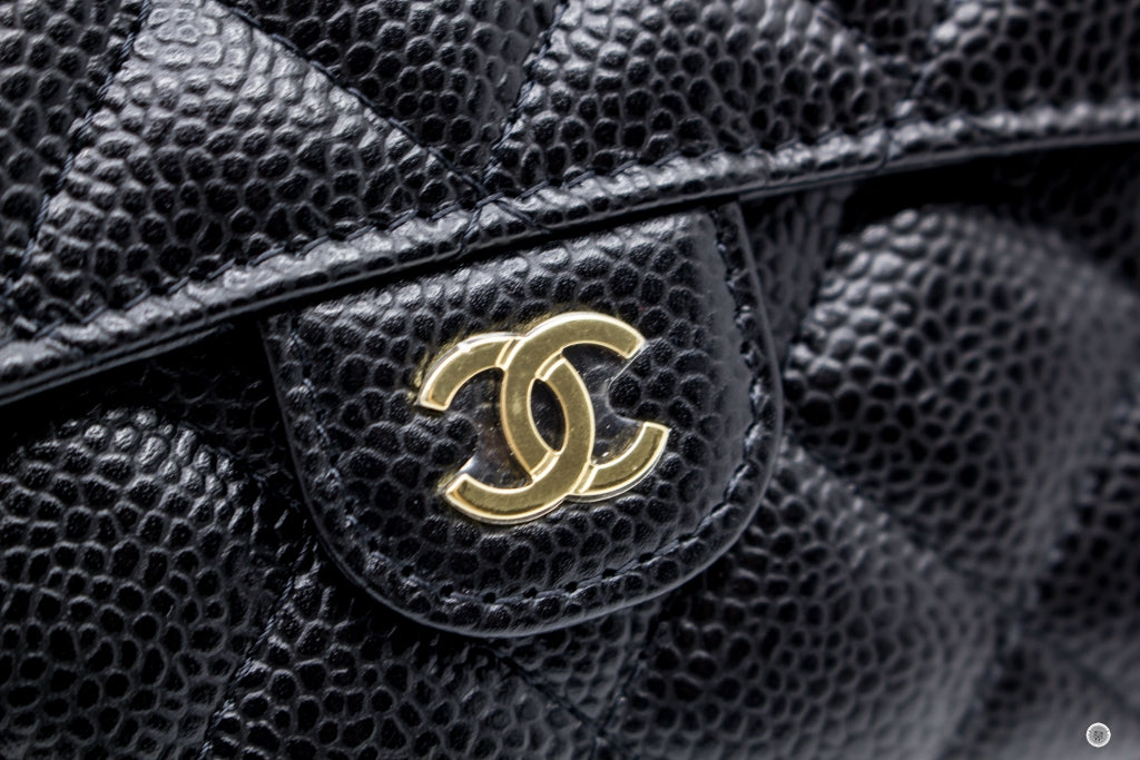 Chanel AP0232Y01864 Classic Flap Wallet Black / C3906 Caviar Short Wallet Ghw
