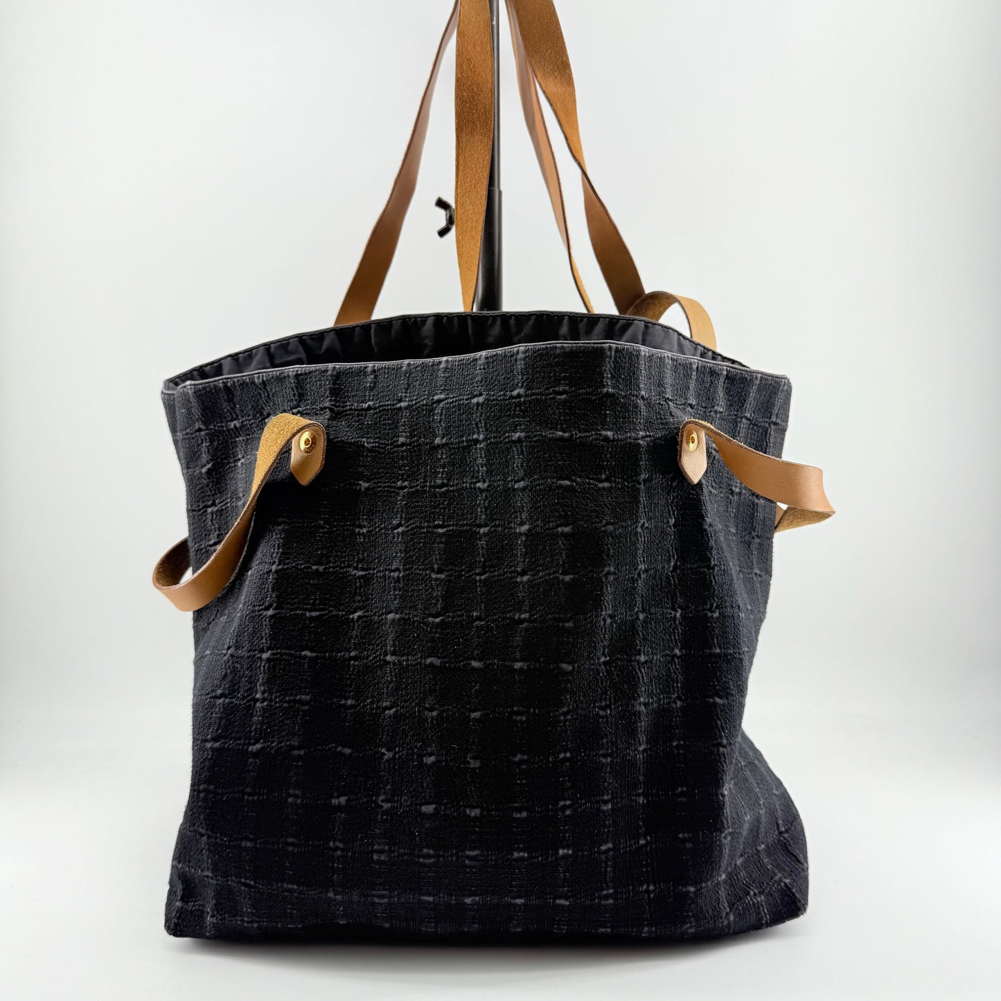 Hermes Amedaba Canvas Shoulder Bag