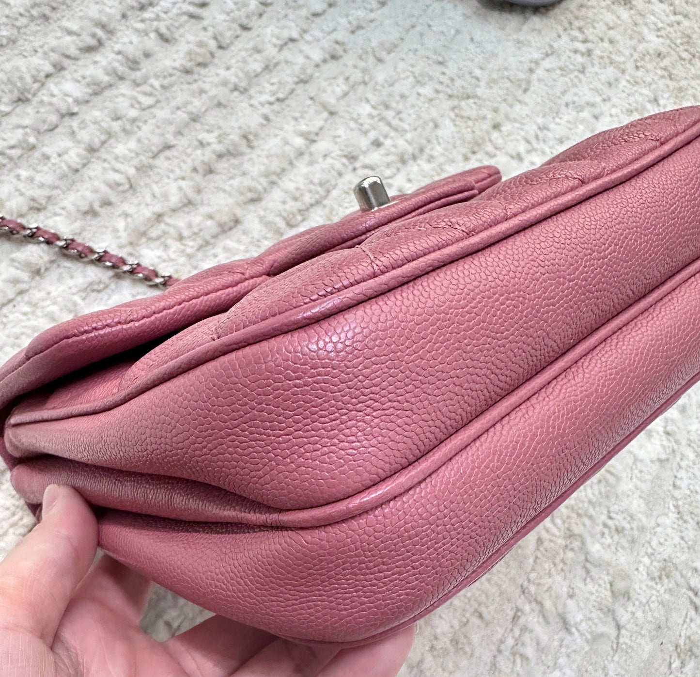 CHANEL Caviar Quilted Small Urban Companion Flap Pink