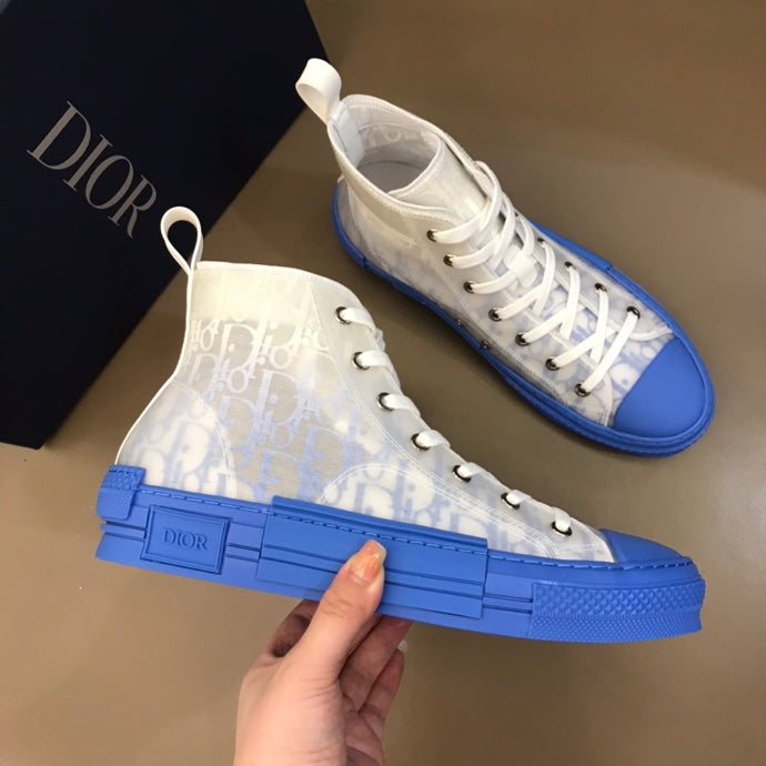 Christian Dior B23 Oblique GradiNew Arrivalt Blue HIGH-TOP SNEAKER