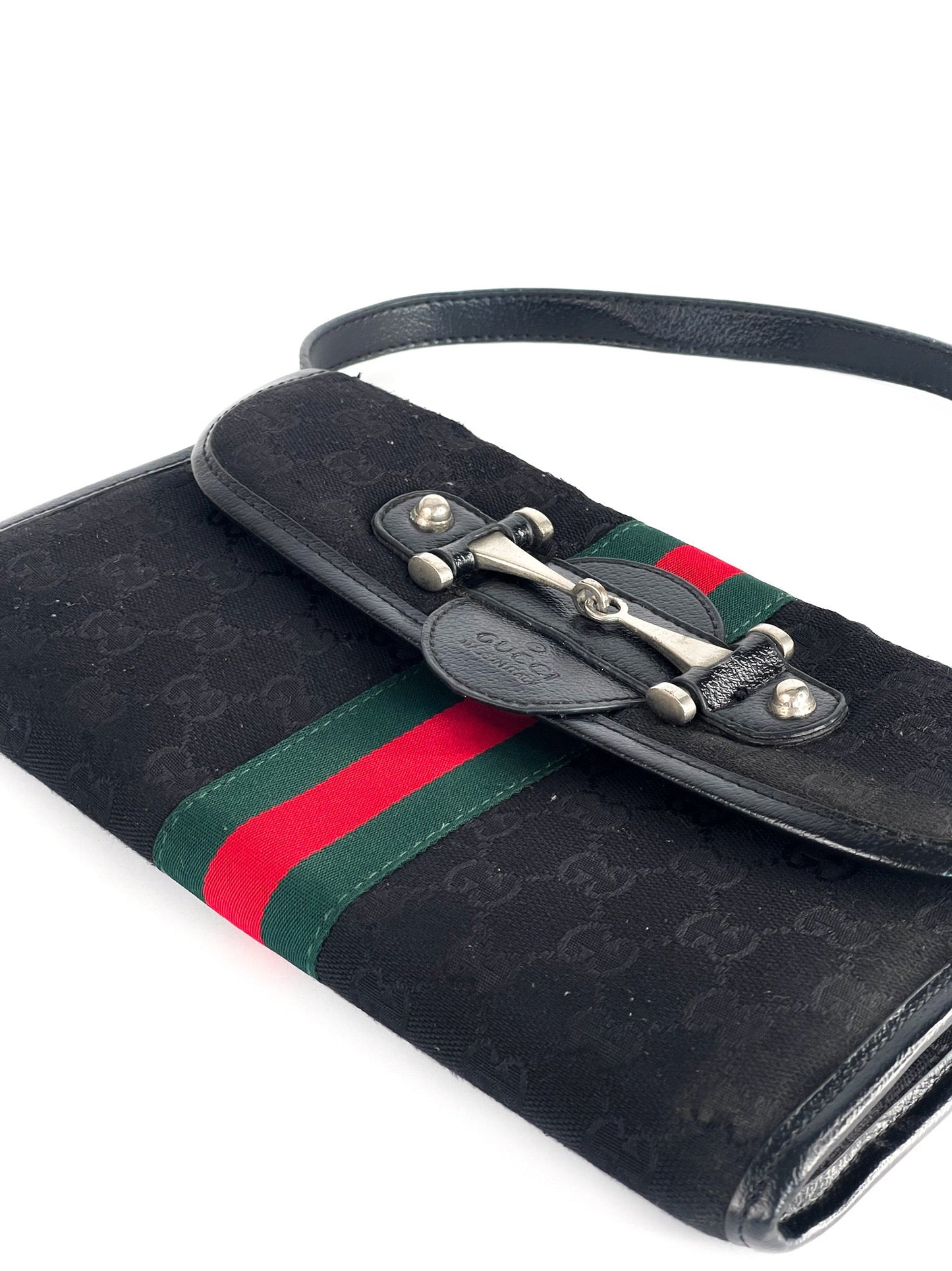 Gucci Vintage Horsebit GG Canvas Web