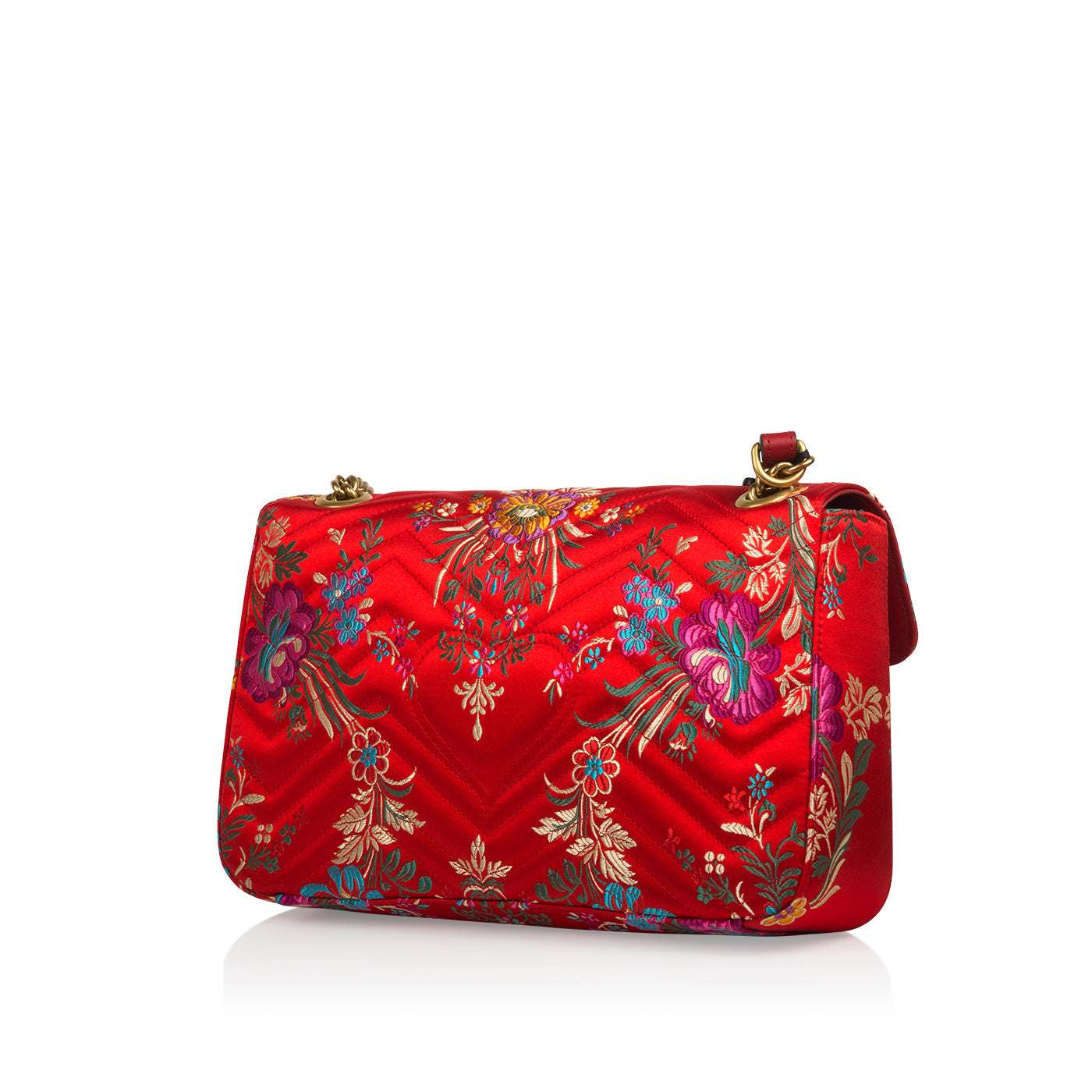 Gucci GG Marmont Floral-Jacquard Bag