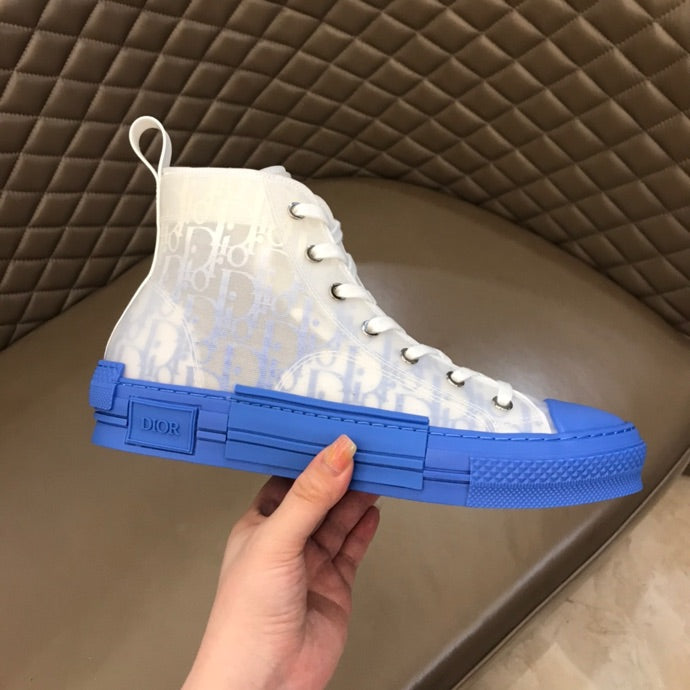 Christian Dior B23 Oblique GradiNew Arrivalt Blue HIGH-TOP SNEAKER