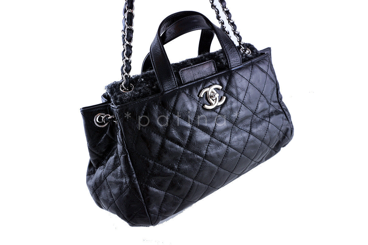 Chanel Black Tweed Classic Portobello Executive Tote Bag