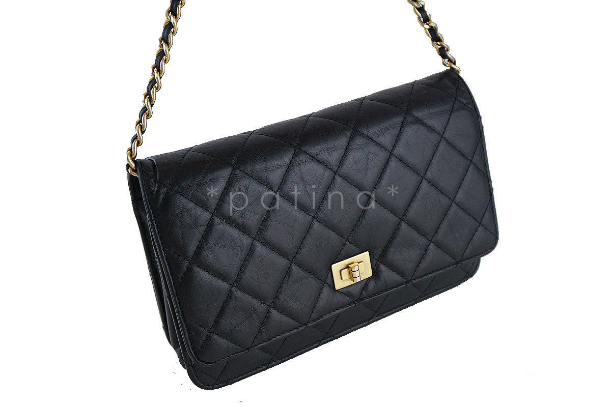 Chanel Black Classic Reissue WOC Wallet on Chain Bag