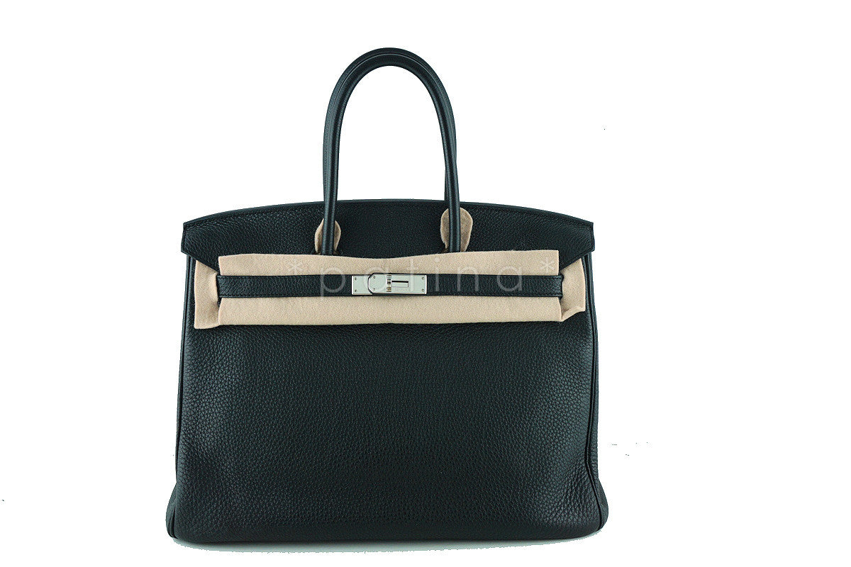Hermes 35cm Birkin Bag, Black Togo PHW "O" Stamp