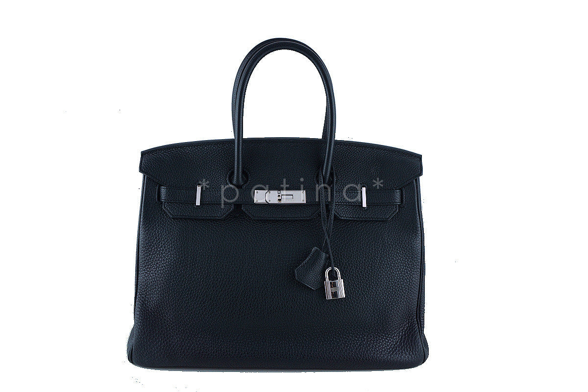 Hermes 35cm Birkin Bag, Black Togo PHW "O" Stamp