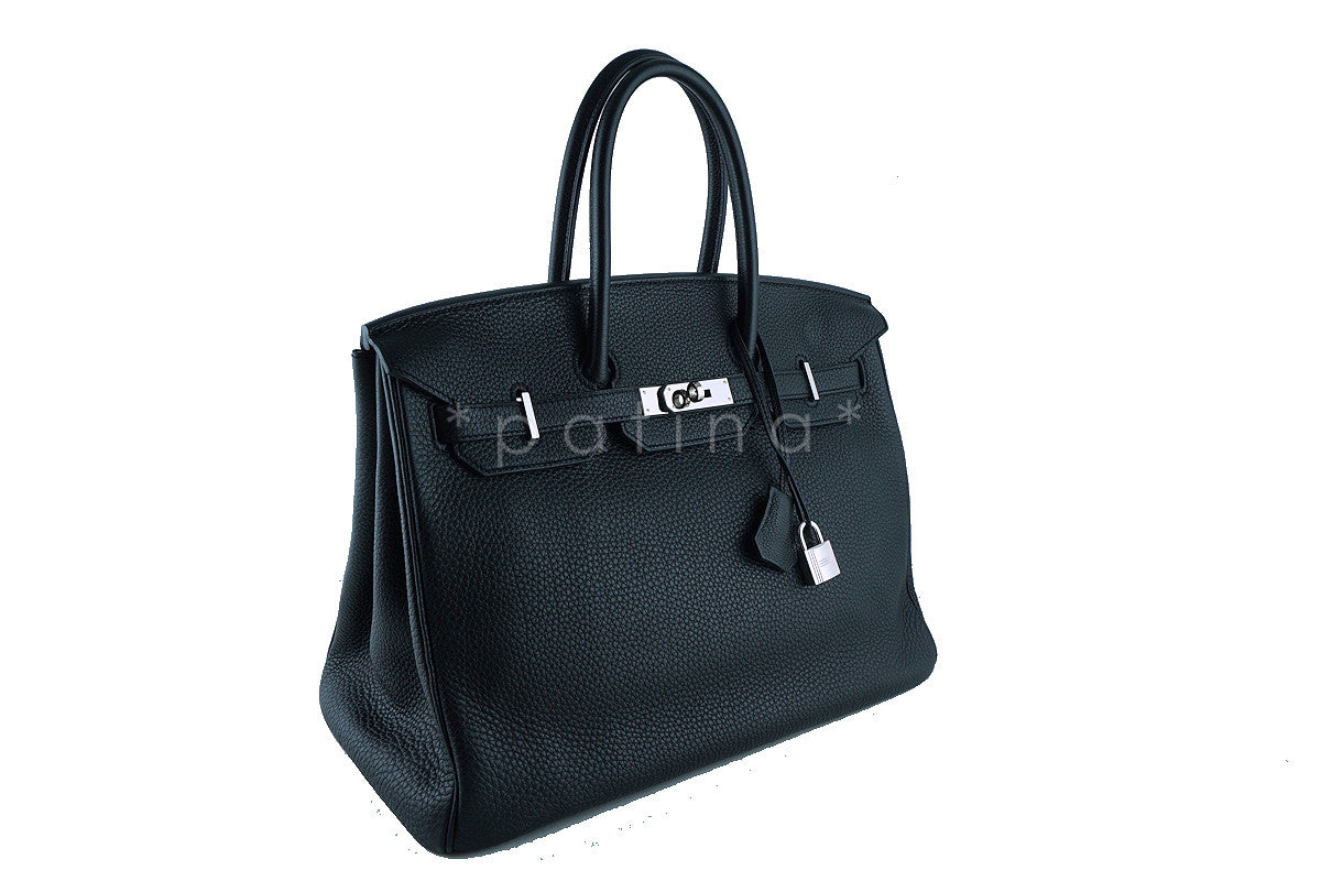 Hermes 35cm Birkin Bag, Black Togo PHW "O" Stamp