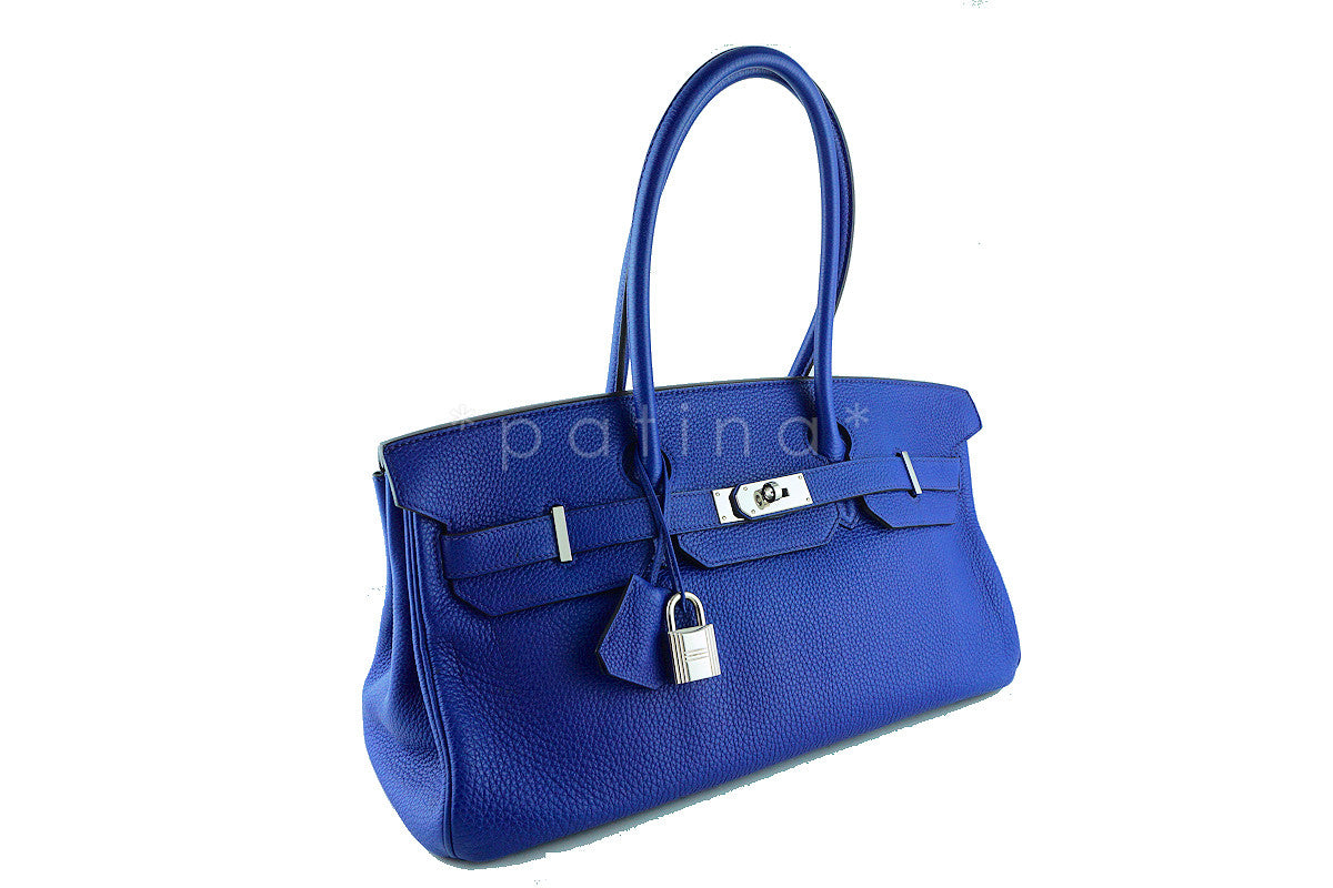 Hermes Shoulder Birkin JPG 2 Bag, Electric Blue 42cm Togo