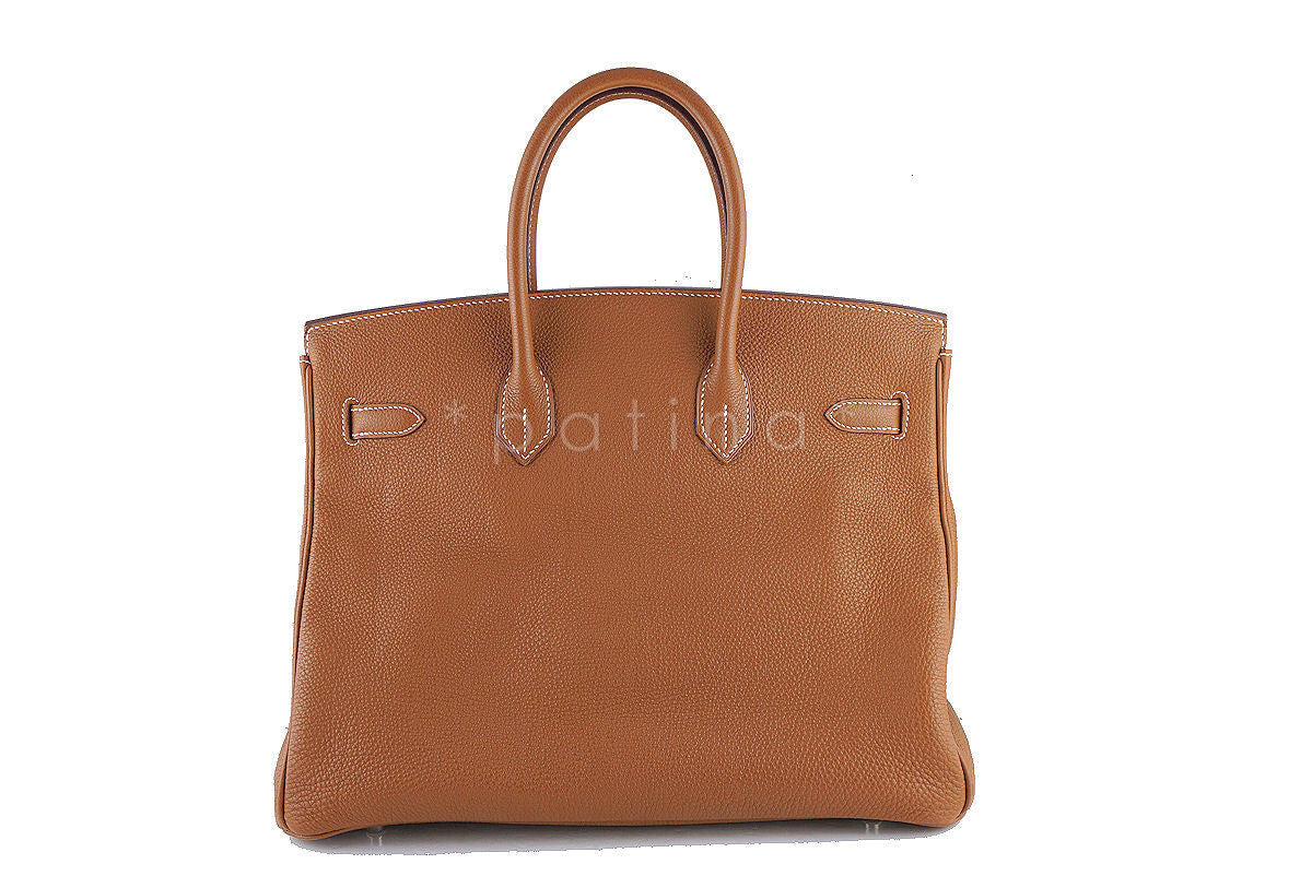 Hermes 35cm Birkin Bag in Gold Togo, PHW