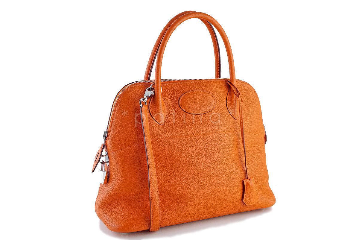 Hermes Orange 31cm Bolide Shoulder Tote Bag, "P" stamp PHW
