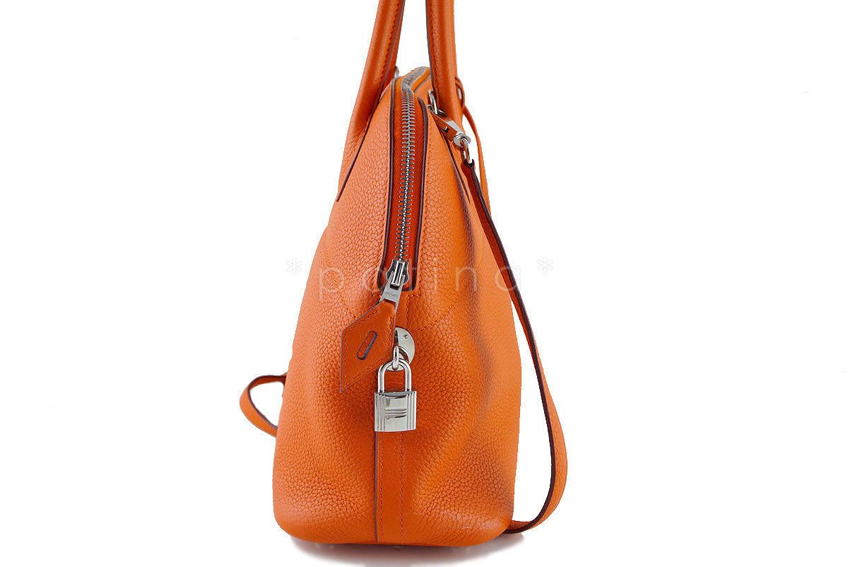 Hermes Orange 31cm Bolide Shoulder Tote Bag, "P" stamp PHW