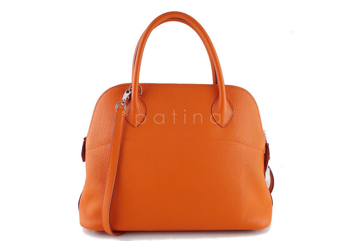 Hermes Orange 31cm Bolide Shoulder Tote Bag, "P" stamp PHW