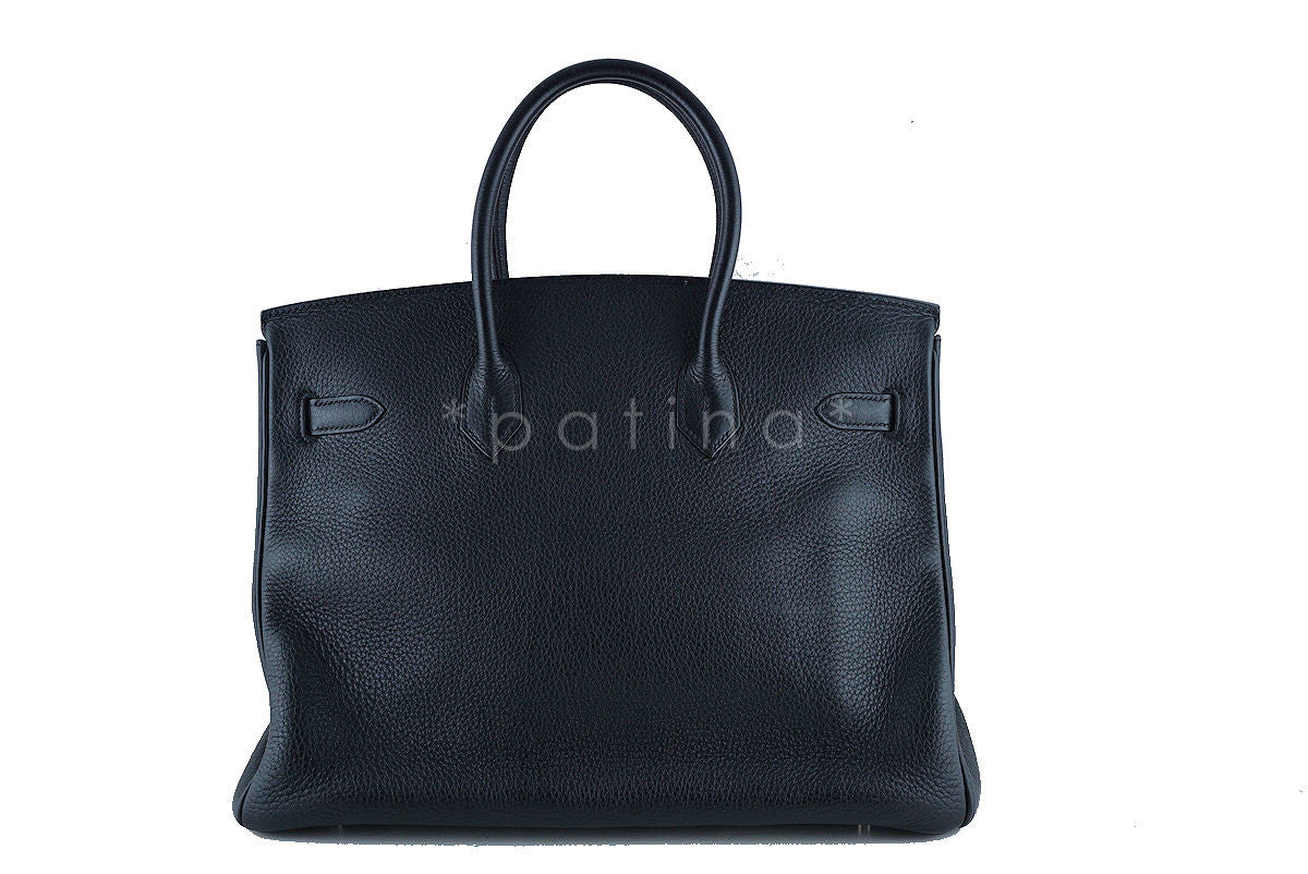 Hermes Black Birkin, 35cm Togo Tote Bag PHW