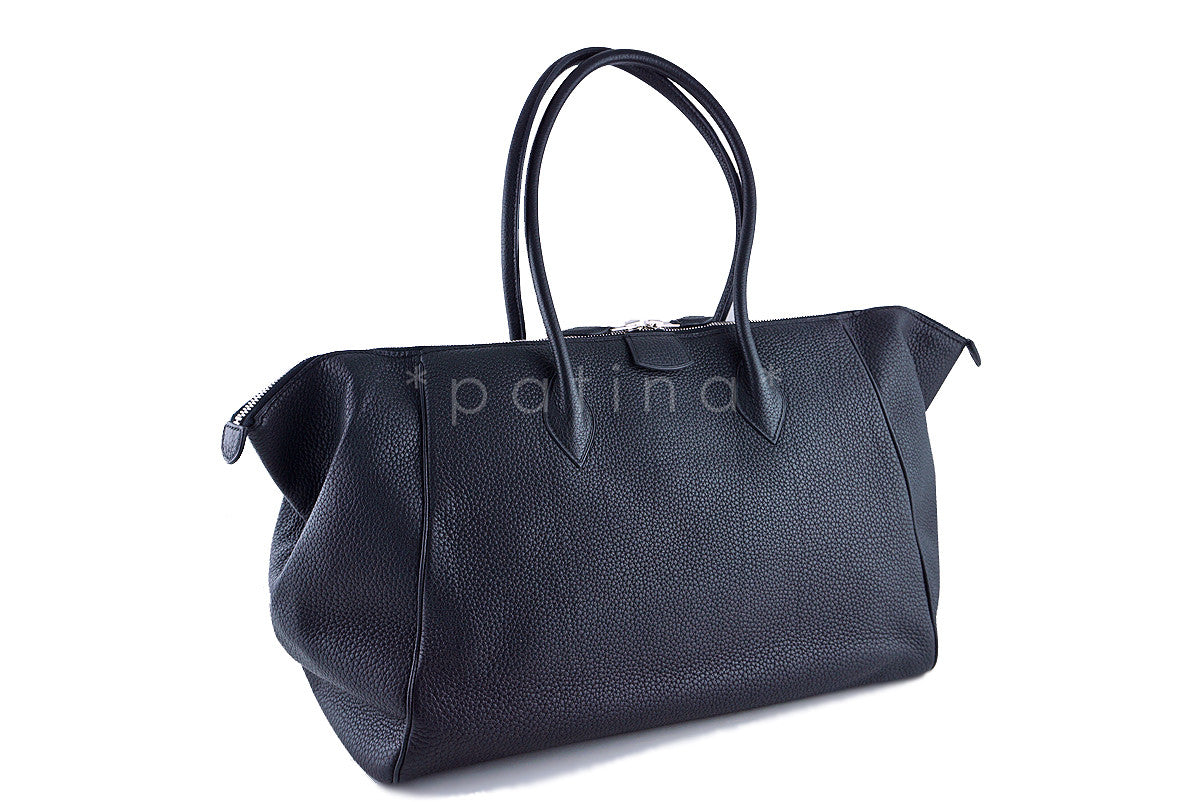 Hermes Black 37/40cm Paris Bombay Shoulder Tote Bag, "O" stamp Togo