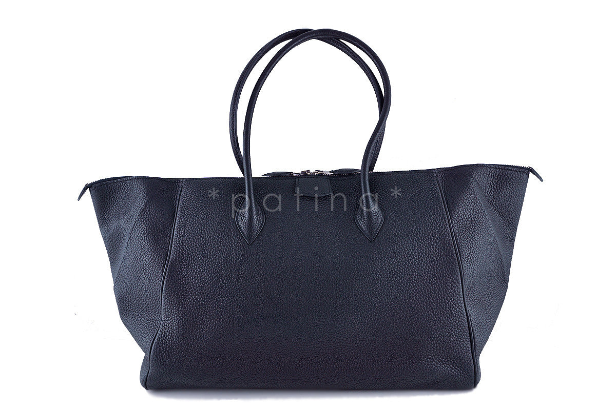 Hermes Black 37/40cm Paris Bombay Shoulder Tote Bag, "O" stamp Togo