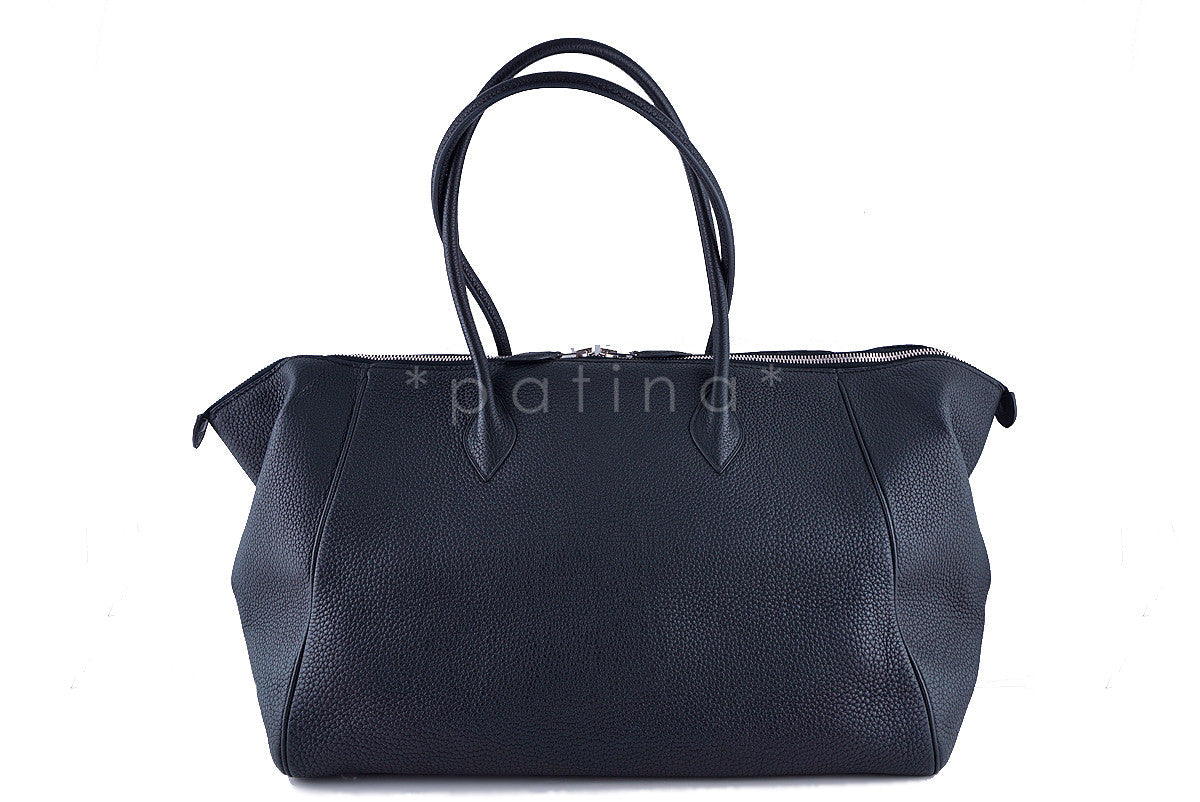 Hermes Black 37/40cm Paris Bombay Shoulder Tote Bag, "O" stamp Togo