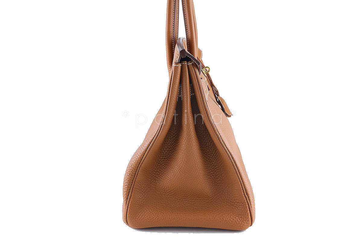 Hermes 35cm Birkin, Camel Gold Togo Tote Bag GHW