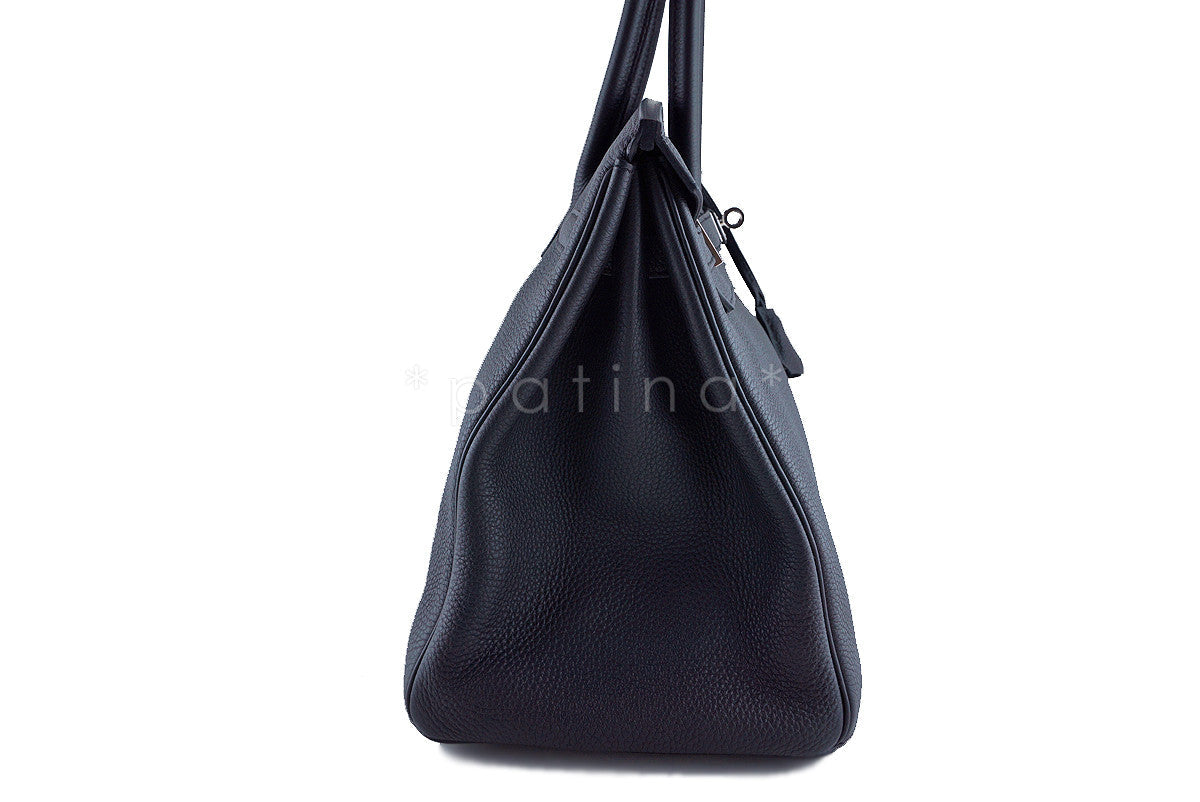 Hermes Black Togo 35cm Birkin Bag "R" Stamp PHW