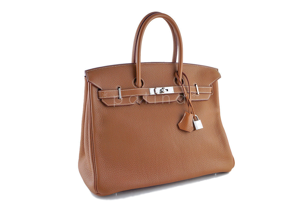 Hermes Gold Togo 35cm Birkin Bag, "M" stamp PHW
