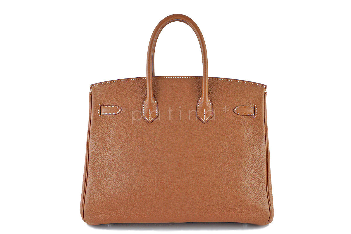 Hermes Gold Togo 35cm Birkin Bag, "M" stamp PHW