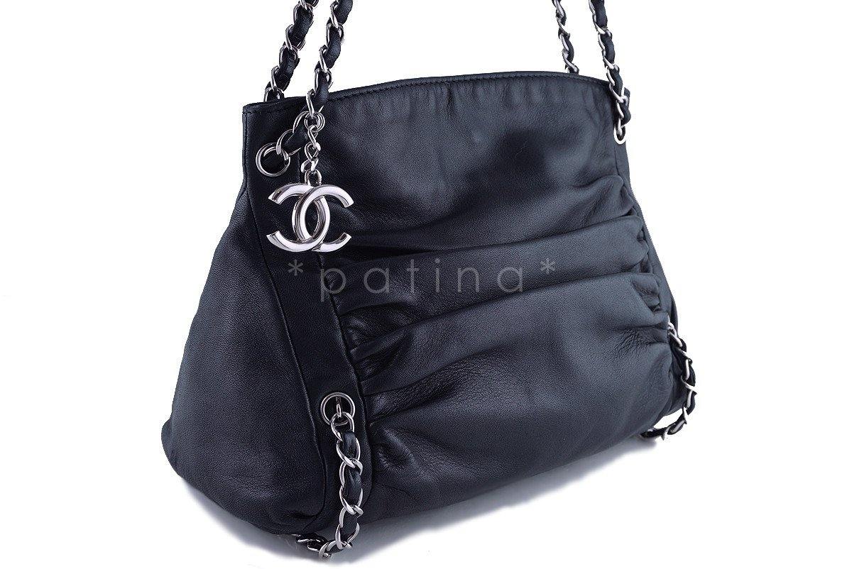 Chanel Black Sharpei Ultimate Soft Hobo Tote Bag