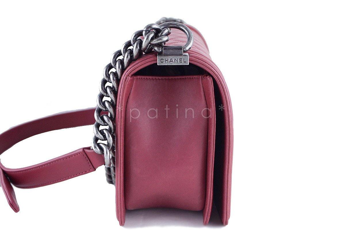 Chanel Dusty Rose Le Boy Classic Flap, Pink Medium Lambskin Bag