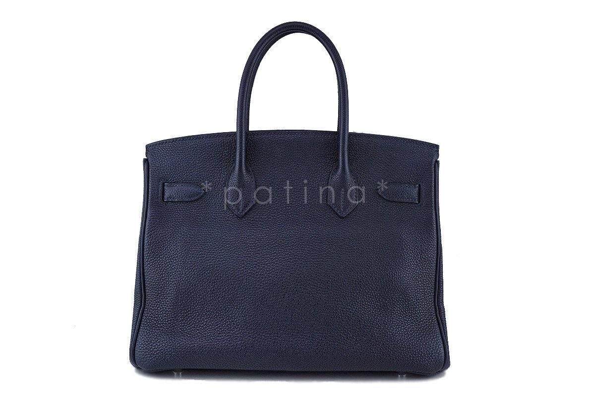 Hermes Indigo Blue 30cm Togo Birkin Bag PHW