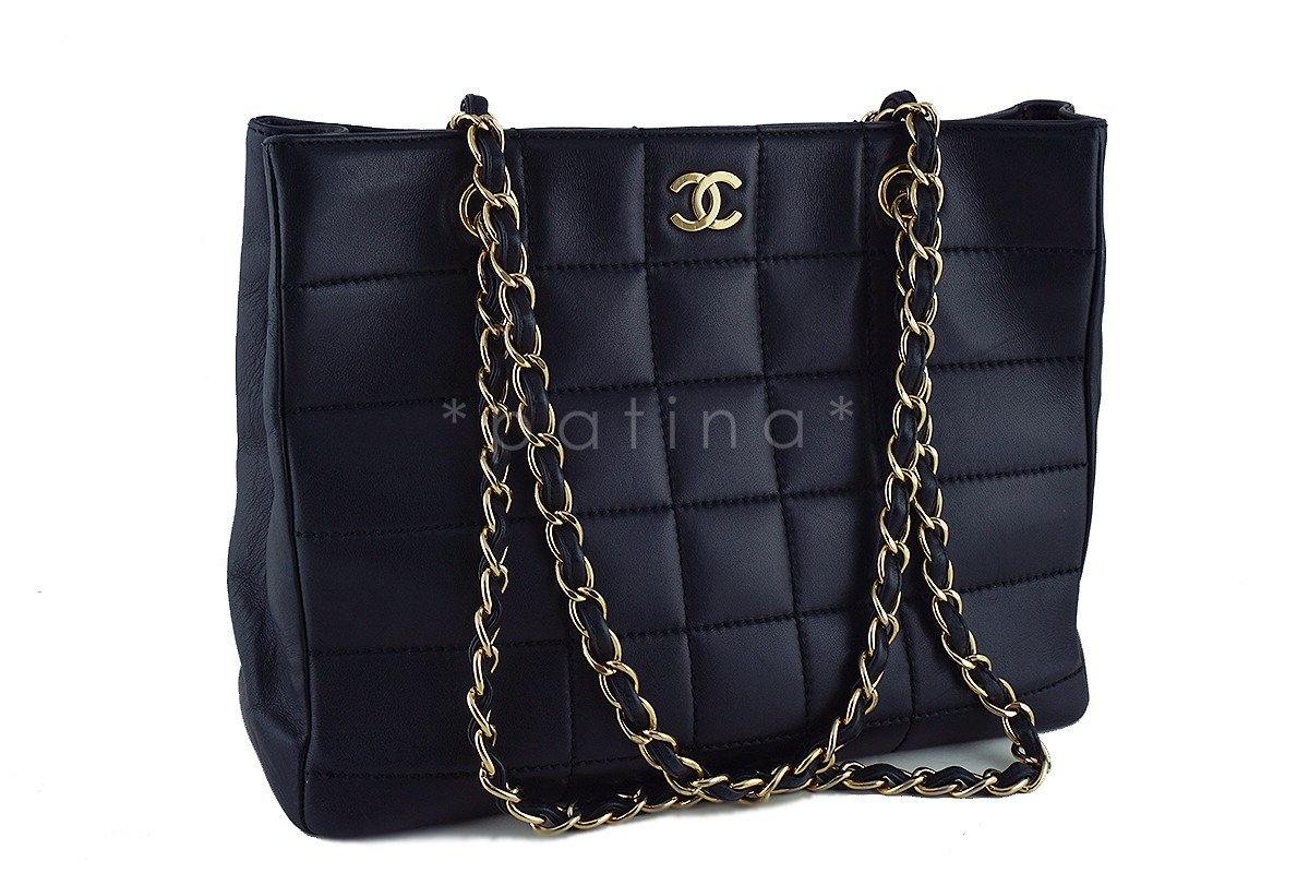 Chanel Black Quilted Classic Shoulder Shopper Tote Bag