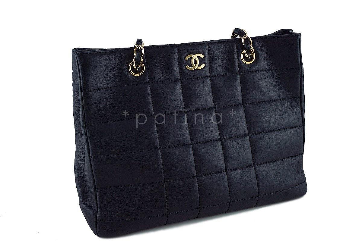 Chanel Black Quilted Classic Shoulder Shopper Tote Bag