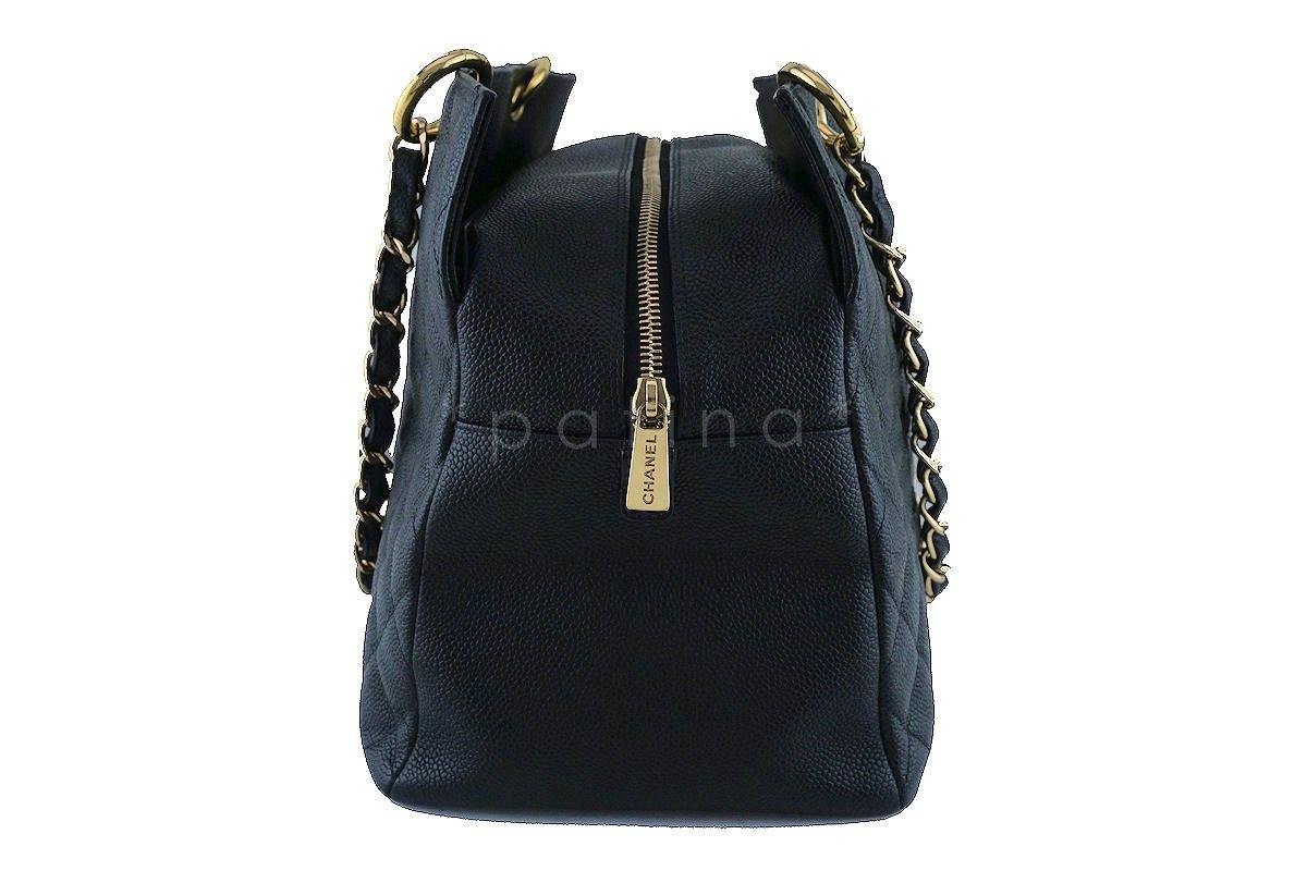 Chanel Black Caviar Classic Grand Shopper Tote GST Shopping Bag