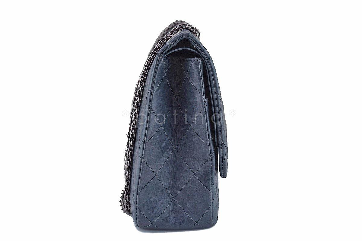 Chanel Gray 227 Reissue 2.55 Jumbo Classic Double Flap Bag