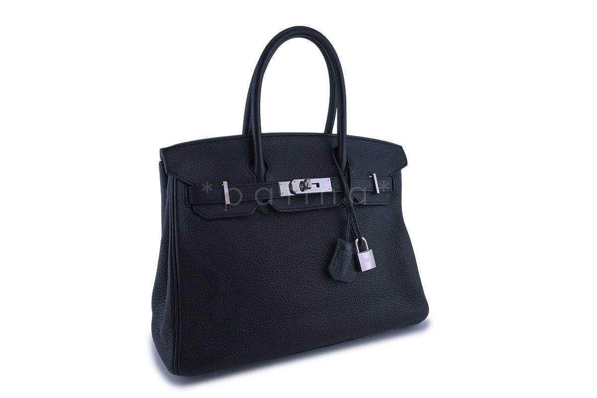Hermes Black Togo 30cm Birkin Bag PHW