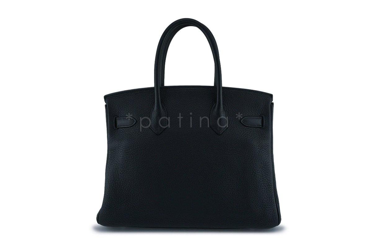 Hermes Black Togo 30cm Birkin Bag PHW