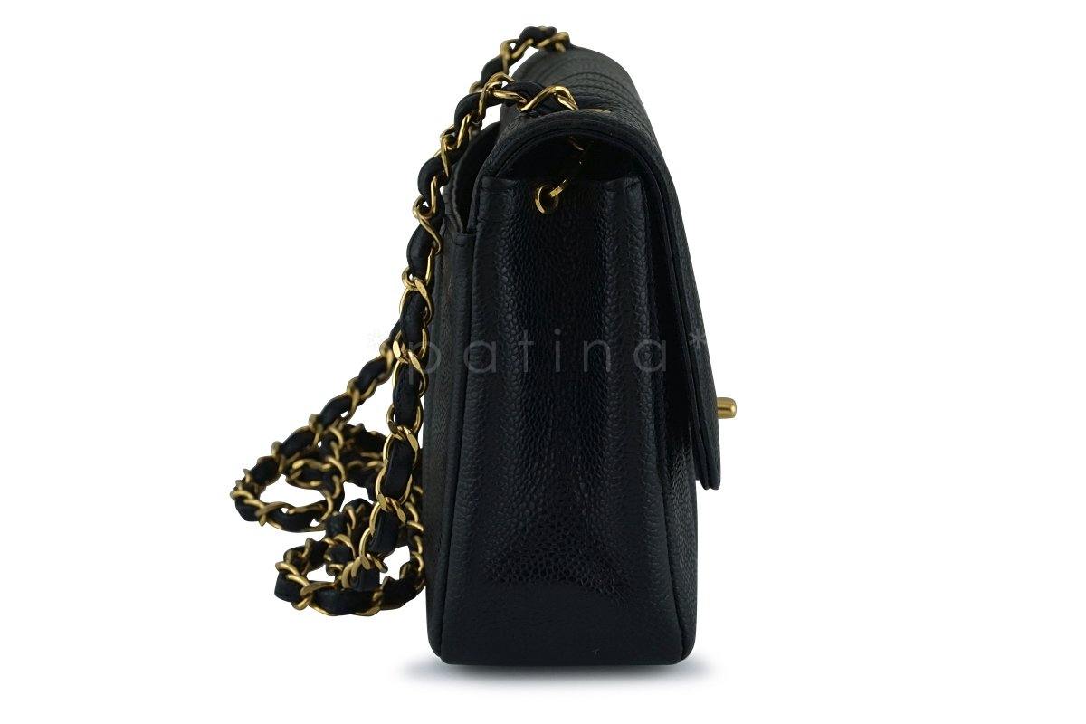 Chanel Vintage Caviar Black Mademoiselle Classic Medium Flap Bag