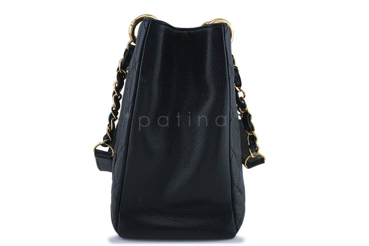 Chanel Black Caviar Classic Grand Shopper Tote GST Shopping Bag GHW