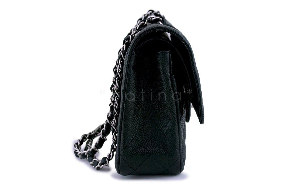 Chanel Black Caviar Medium Classic Double Flap Bag SHW