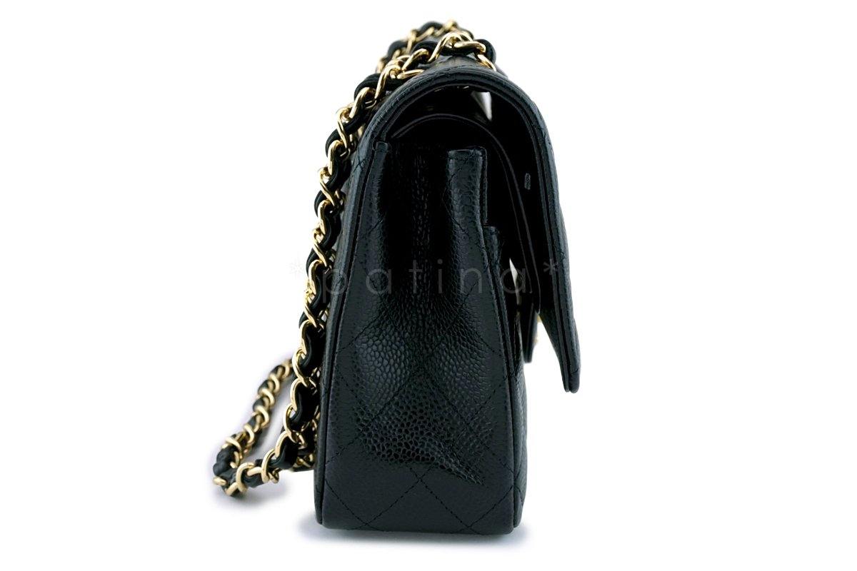 Chanel Black Caviar Medium Classic Double Flap Bag GHW