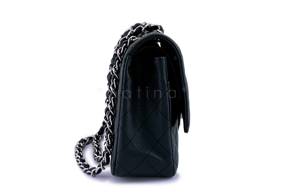 Chanel Black Caviar Medium Classic Double Flap Bag SHW