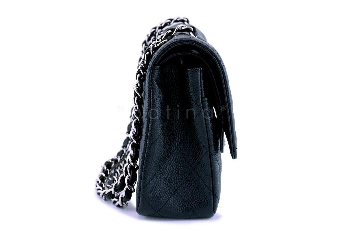 Chanel Black Caviar Medium Classic Double Flap Bag SHW