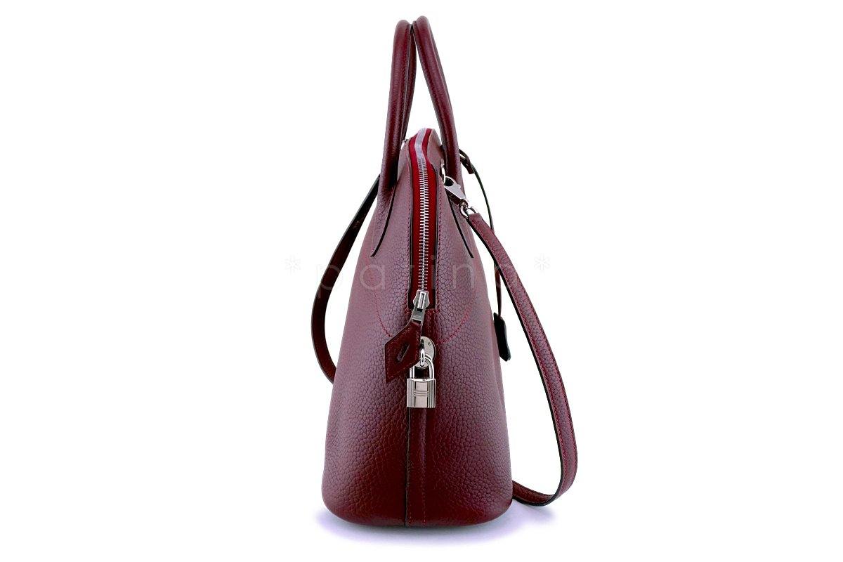Hermes Rouge H Red Clemence Bolide 35/37 Bag
