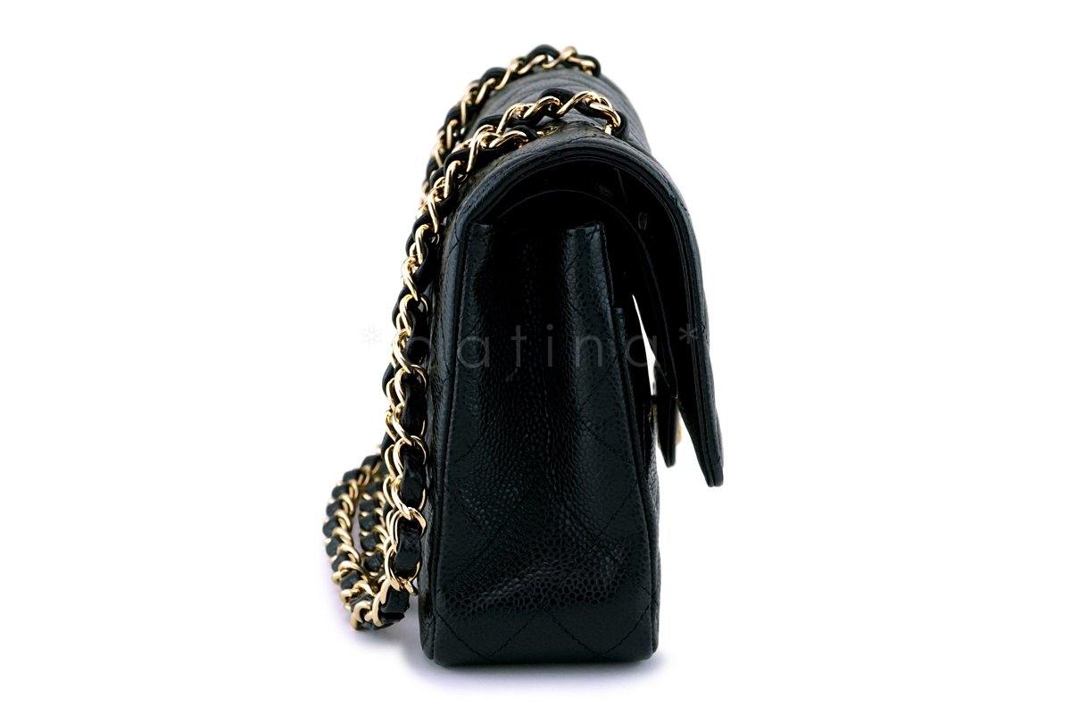 Chanel Black Caviar Medium Classic Double Flap Bag GHW