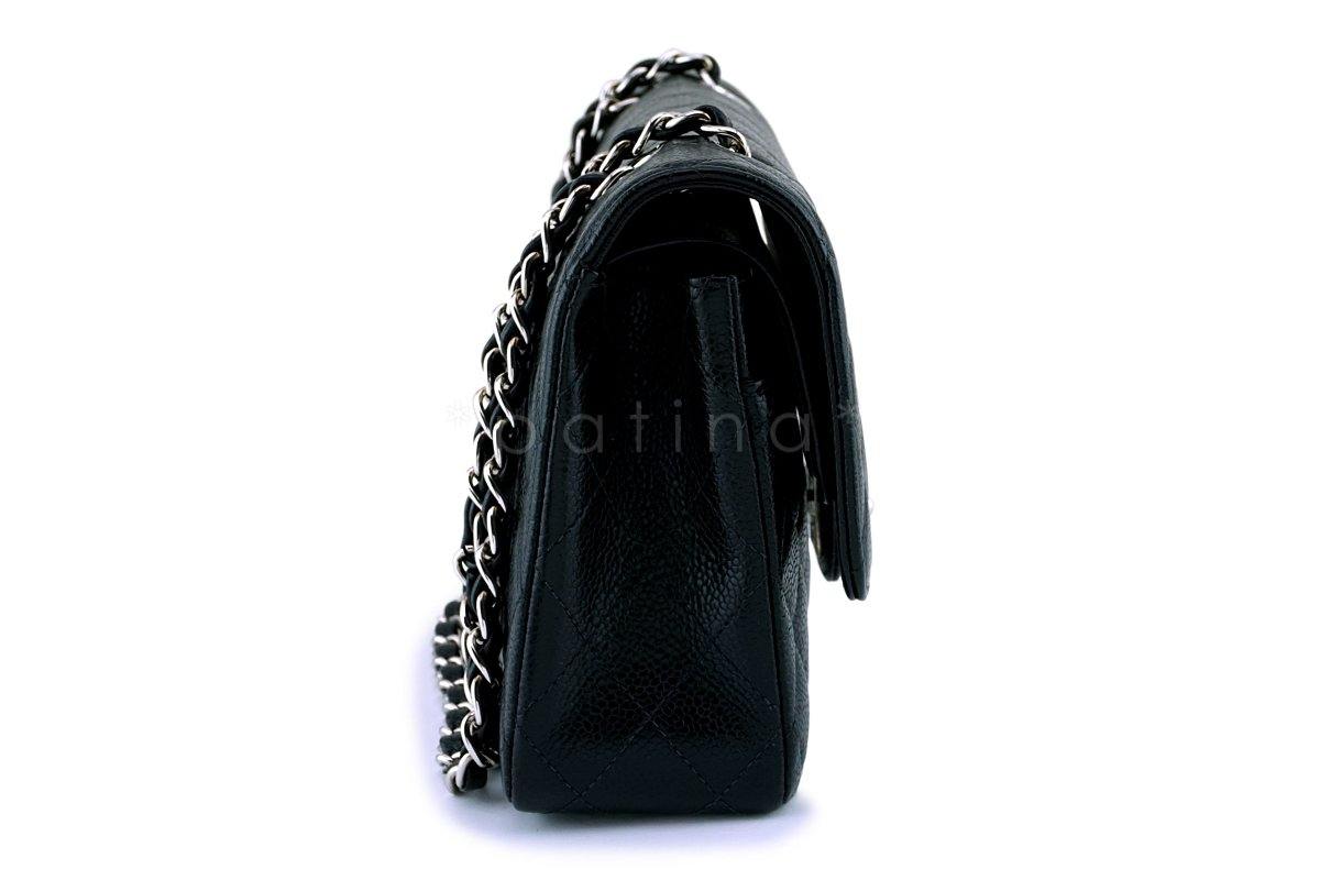 Chanel Black Caviar Medium Classic Double Flap Bag SHW