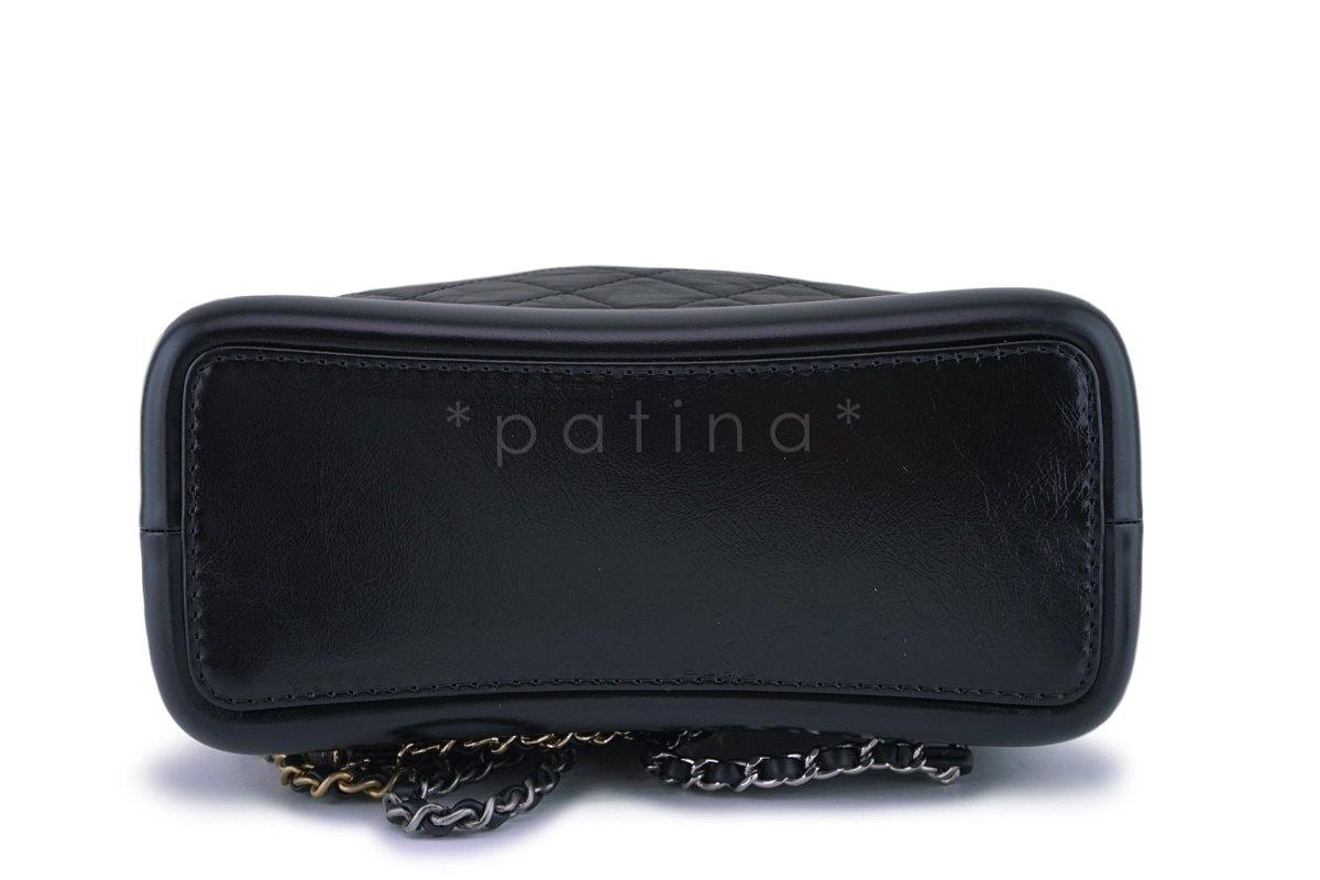 Pristine Chanel Black Small Gabrielle Backpack Bag