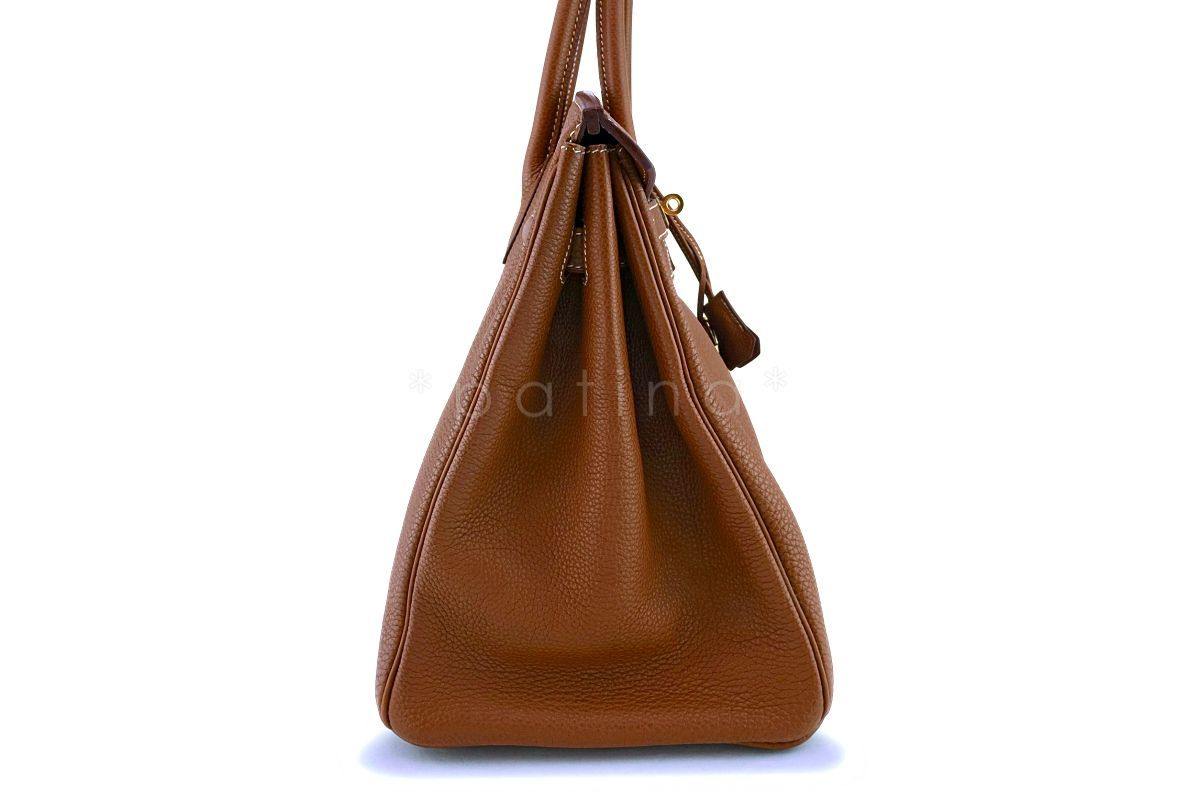 Hermes Gold Camel Togo 35cm Birkin Tote Bag GHW