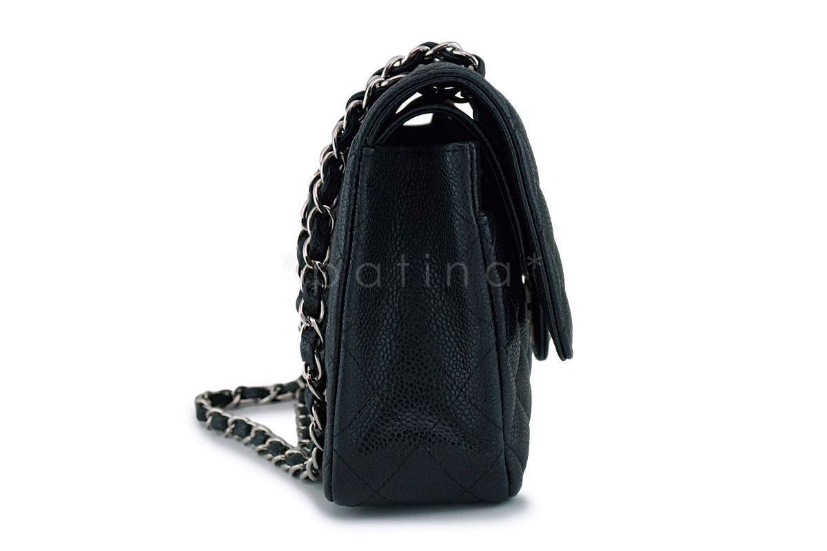 Chanel Black Caviar Medium Classic Double Flap Bag SHW