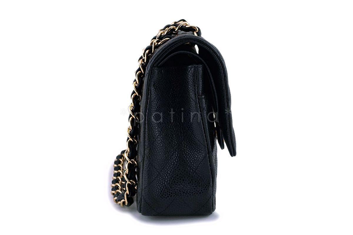 Chanel Black Caviar Medium Classic Double Flap Bag GHW