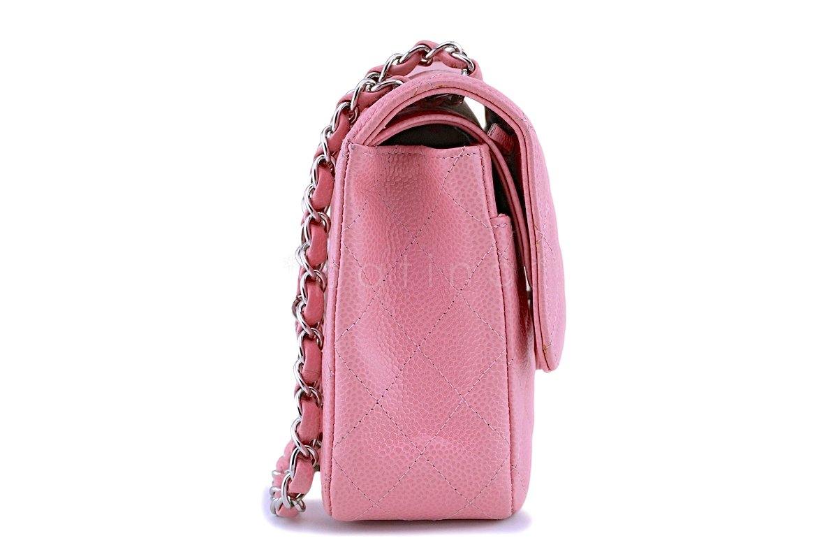Chanel Pink Caviar Medium Classic Double Flap Bag SHW